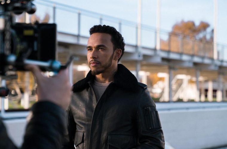 Lewis Hamilton sul set della nuova campagna Iwc