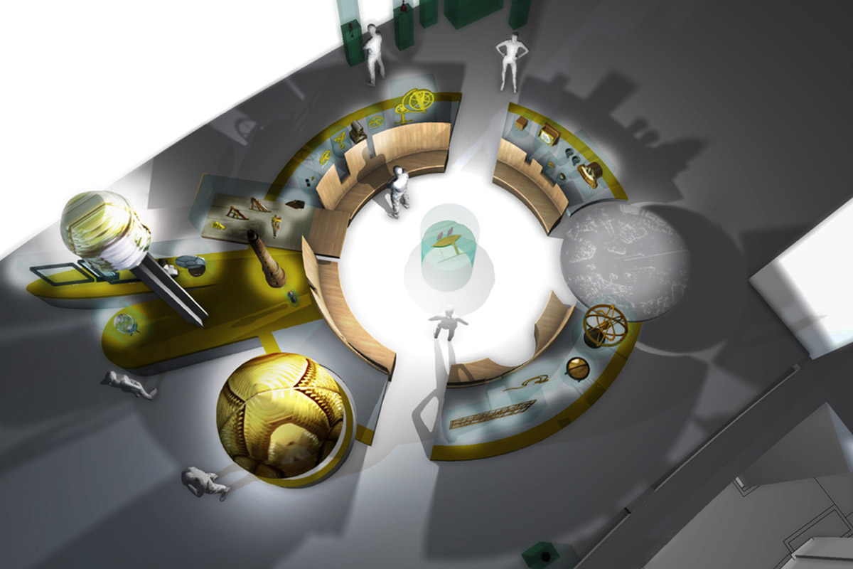 Rendering di una sala del Musée de la Marine