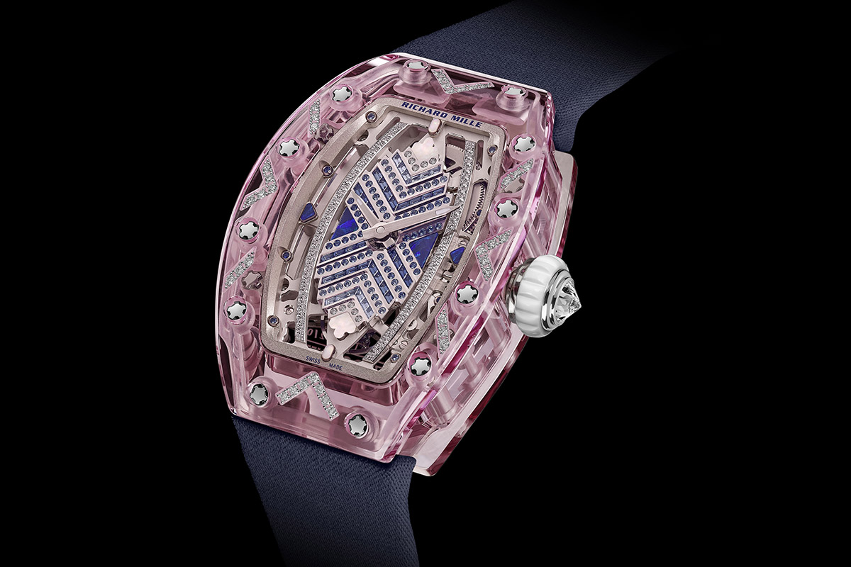 RM 07-02 Automatic Sapphire in versione rosa serti