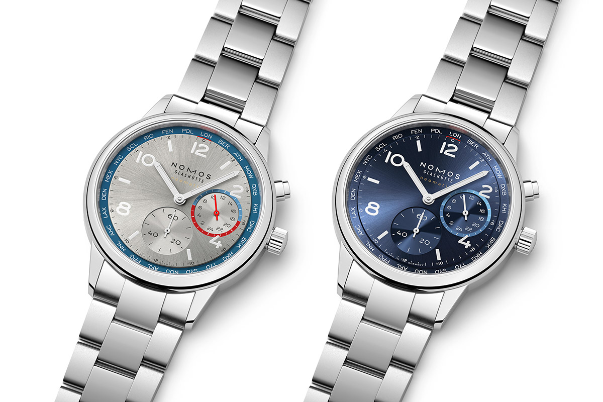 There are two standard versions of the Club Sport Neomatik Worldtimer